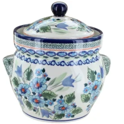 Blue Rose Polish Pottery 1125 Zaklady Small Container