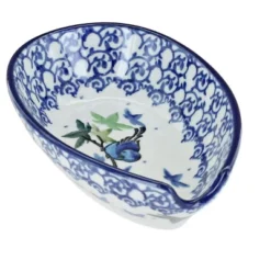 Blue Rose Polish Pottery 381 Ceramika Artystyczna Small Spoon Rest -Blue Rose Pottery Store GUEST f1777086 e38d 4165 a7a6 261e349cdbc5