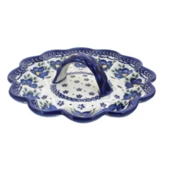 Blue Rose Polish Pottery 131 Vena Egg Plate 15 Blue Rose Polish Pottery 131 Vena Egg Plate -Blue Rose Pottery Store GUEST f1f06575 48c6 4663 b85a a9edc1535a7b