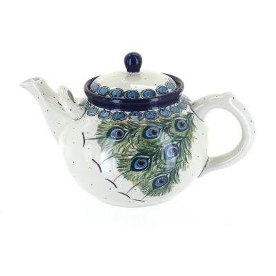 Blue Rose Polish Pottery 444 Ceramika Artystyczna Large Teapot 14 Blue Rose Polish Pottery 444 Ceramika Artystyczna Large Teapot - Image 12