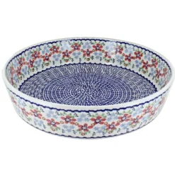Blue Rose Polish Pottery M192 Manufaktura Large Round Baker -Blue Rose Pottery Store GUEST f454e398 848b 4833 ac56 6bccfcf371b0