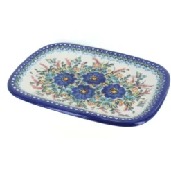 Blue Rose Polish Pottery 120 Vena Medium Rectangular Serving Platter -Blue Rose Pottery Store GUEST f483ca0f f23c 4e2c 8db9 f4004c83e6a8