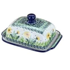 Blue Rose Polish Pottery 295 Ceramika Artystyczna Butter Dish -Blue Rose Pottery Store GUEST f4e55654 4967 4d11 9ed8 6817f8b67258