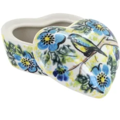Blue Rose Polish Pottery 125 Vena Small Heart Box -Blue Rose Pottery Store GUEST f5024ac6 5972 45c1 91a7 cda069b37964
