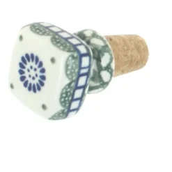 Blue Rose Polish Pottery 832 Ceramika Artystyczna Square Wine Cork -Blue Rose Pottery Store GUEST f5aadc59 9b8e 4af9 b2fc 97ecf7a0c37a