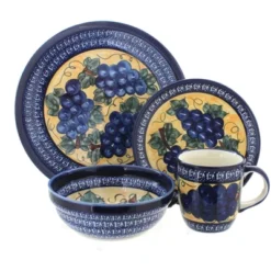 Blue Rose Polish Pottery Zaklady Dinnerware (16 PC) -Blue Rose Pottery Store GUEST f7593839 52c1 4967 9069 c70b4ff4ff2c