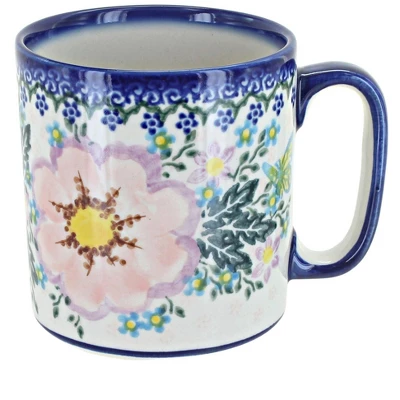 Blue Rose Polish Pottery Vena Mug 5 Blue Rose Polish Pottery Vena Mug - Image 3