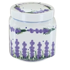 Blue Rose Polish Pottery 31B WR Unikat Medium Canister -Blue Rose Pottery Store GUEST f8d7305e 999d 44a4 95ea 8fa30de4e88e
