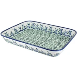 Blue Rose Polish Pottery 371 Zaklady Medium Rectangular Baker -Blue Rose Pottery Store GUEST f8dd9ab0 90ed 4c37 839f 12d8d16e33f8