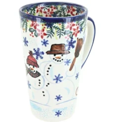 Blue Rose Polish Pottery 468 Vena Large Coffee Mug -Blue Rose Pottery Store GUEST f92056d7 80a6 480c 88d9 8e21272b5cad