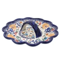 Blue Rose Polish Pottery 131 Vena Egg Plate 11 Blue Rose Polish Pottery 131 Vena Egg Plate -Blue Rose Pottery Store GUEST fabb12fd 5fb8 4273 96e0 add3be0785f3