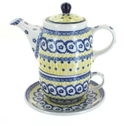 Blue Rose Polish Pottery 423 Caramika Artystyczna Tea For One -Blue Rose Pottery Store GUEST fb20a583 4865 475c adf5 393d451c9f5f