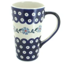 Blue Rose Polish Pottery K083 Manufaktura Large Coffee Mug -Blue Rose Pottery Store GUEST fbd1abae 4b40 4842 b296 eddd1d336679