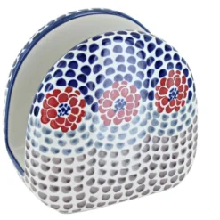 Blue Rose Polish Pottery S130 Manufaktura Napkin Holder -Blue Rose Pottery Store GUEST fbf03f7b 7d6f 4608 ac45 bed497b353f0