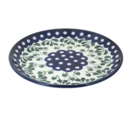 Blue Rose Polish Pottery Ceramika Artystyczna Dessert Plate
