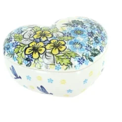 Blue Rose Polish Pottery 124 Vena Large Heart Box -Blue Rose Pottery Store GUEST fc13dbed a7d2 44fa afce 1b2b77f1dfea