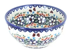 Blue Rose Polish Pottery Vena Cereal Bowl