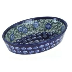 Blue Rose Polish Pottery 703 Zaklady Extra Small Oval Baker -Blue Rose Pottery Store GUEST fcc23830 fdb7 49f2 89a9 26de935b2ced