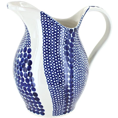 Blue Rose Polish Pottery 1160 Zaklady Pitcher 18 Blue Rose Polish Pottery 1160 Zaklady Pitcher - Image 16