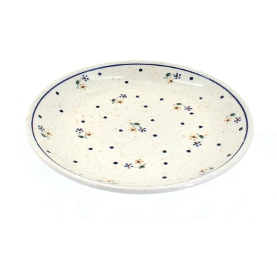 Blue Rose Polish Pottery Zaklady Dessert Plate 6 Blue Rose Polish Pottery Zaklady Dessert Plate - Image 4