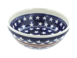 Blue Rose Polish Pottery Zaklady Cereal Bowl